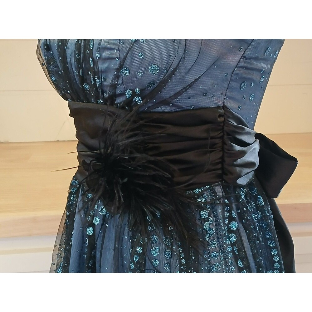 B. Darlin Cocktail Party Dress Prom Wedding Sequin Tool Overlay Size 3/4 Zipper - Picture 13 of 16